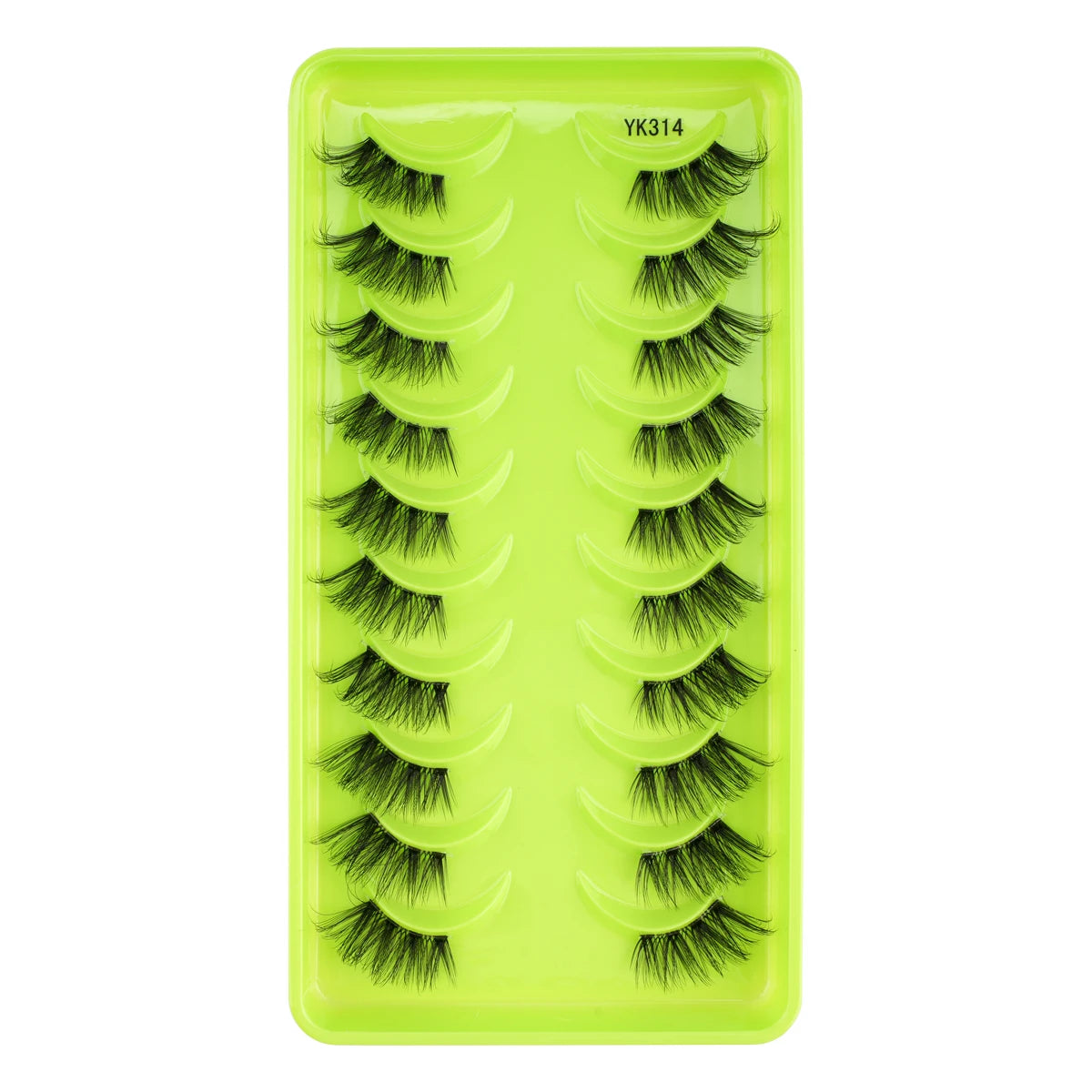 New Half Eyelashes 3/10Pairs Half Lashes Natural 3D Cat Eye Lashes Clear Stem False Eyelash Extension Makeup Faux Cils maquiagem Purest Peak